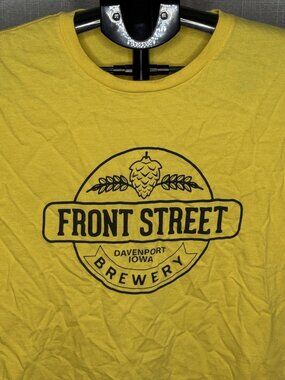 Front Street Brewery - Davenport, IA - Short Sleeve Shirt - Size XL